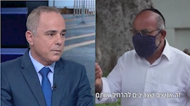 יונה אברושמי ויובל שטייניץ, צילום: חדשות 12/כאן11